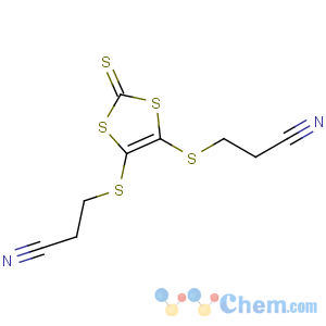 CAS No:132765-35-6 3-[[5-(2-cyanoethylsulfanyl)-2-sulfanylidene-1,<br />3-dithiol-4-yl]sulfanyl]propanenitrile