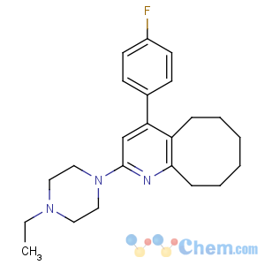 CAS No:132810-10-7 2-(4-ethylpiperazin-1-yl)-4-(4-fluorophenyl)-5,6,7,8,9,<br />10-hexahydrocycloocta[b]pyridine