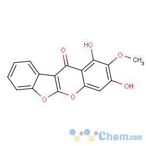 CAS No:132915-51-6 1,3-Dihydroxy-2-methoxy-11H-benzofuro[2,3-b][1]benzopyran-11-one