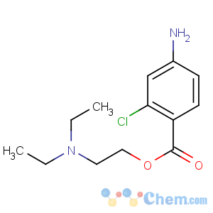 CAS No:133-16-4 2-(diethylamino)ethyl 4-amino-2-chlorobenzoate