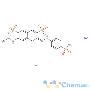 CAS No:133-60-8 2,7-Naphthalenedisulfonicacid, 6-(acetylamino)-3-[2-[4-(aminosulfonyl)phenyl]diazenyl]-4-hydroxy-,sodium salt (1:2)