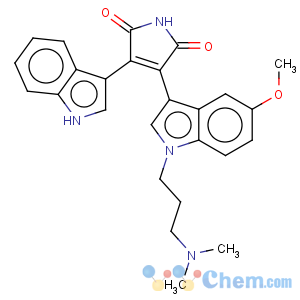 CAS No:133053-19-7 3-[1-[3-(Dimethylamino)propyl]-5-methoxy-1H-indol-3-yl]-4-(1H-indol-3-yl)-1H-pyrrole-2,5-dione