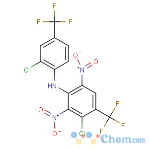 CAS No:133229-83-1 Benzenamine,3-chloro-N-[2-chloro-4-(trifluoromethyl)phenyl]-2,6-dinitro-4-(trifluoromethyl)-