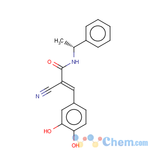 CAS No:133550-32-0 2-Propenamide,2-cyano-3-(3,4-dihydroxyphenyl)-N-[(1R)-1-phenylethyl]-, (2E)-