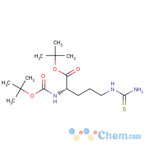 CAS No:133565-49-8 L-Ornithine,N5-(aminothioxomethyl)-N2-[(1,1-dimethylethoxy)carbonyl]-, 1,1-dimethylethylester