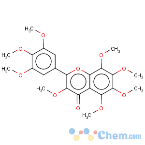 CAS No:13364-94-8 4H-1-Benzopyran-4-one,3,5,6,7,8-pentamethoxy- 2-(3,4,5-trimethoxyphenyl)- 