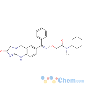 CAS No:133718-29-3 N-cyclohexyl-N-methyl-2-[(E)-[(2-oxo-5,10-dihydro-3H-imidazo[2,<br />1-b]quinazolin-7-yl)-phenylmethylidene]amino]oxyacetamide