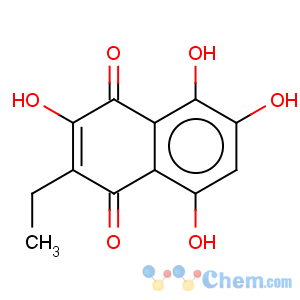 CAS No:13378-91-1 1,4-Naphthalenedione,2-ethyl-3,5,6,8-tetrahydroxy-