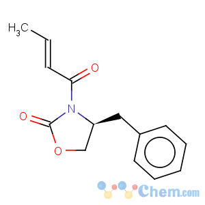 CAS No:133812-16-5 2-Oxazolidinone,3-(1-oxo-2-buten-1-yl)-4-(phenylmethyl)-, (4S)-