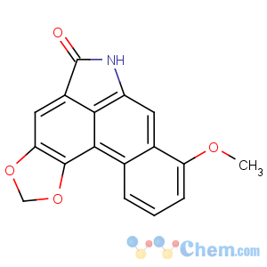 CAS No:13395-02-3 Benzo[f]-1,3-benzodioxolo[6,5,4-cd]indol-5(6H)-one,8-methoxy-