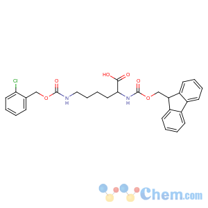 CAS No:133970-31-7 6-[(2-chlorophenyl)methoxycarbonylamino]-2-(9H-fluoren-9-<br />ylmethoxycarbonylamino)hexanoic acid