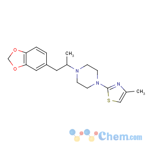 CAS No:13409-53-5 2-[4-[1-(1,3-benzodioxol-5-yl)propan-2-yl]piperazin-1-yl]-4-methyl-1,<br />3-thiazole