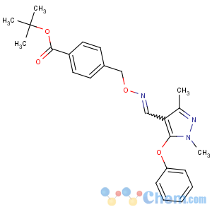 CAS No:134098-61-6 tert-butyl<br />4-[[(E)-(1,<br />3-dimethyl-5-phenoxypyrazol-4-yl)methylideneamino]oxymethyl]benzoate