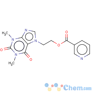 CAS No:13425-39-3 3-Pyridinecarboxylicacid, 2-(1,2,3,6-tetrahydro-1,3-dimethyl-2,6-dioxo-7H-purin-7-yl)ethyl ester