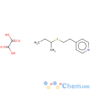 CAS No:134480-52-7 Pyridine, 4-(2-((1-methylpropyl)thio)ethyl)-, ethanedioate (1:1)