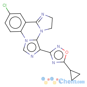 CAS No:134516-99-7 Diimidazo[1,5-a:1',2'-c]quinazoline,11-chloro-5-(5-cyclopropyl-1,2,4-oxadiazol-3-yl)-2,3-dihydro-