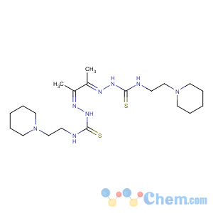 CAS No:13456-08-1 Hydrazinecarbothioamide,2,2'-(1,2-dimethyl-1,2-ethanediylidene)bis[N-[2-(1-piperidinyl)ethyl]-