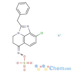 CAS No:134601-06-2 Hydroxylamine-O-sulfonicacid,N-[9-chloro-4,5-dihydro-2-(phenylmethyl)-6H-imidazo[4,5,1-ij]quinolin-6-ylidene]-,potassium salt (9CI)