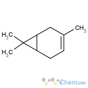 CAS No:13466-78-9 4,7,7-trimethylbicyclo[4.1.0]hept-3-ene