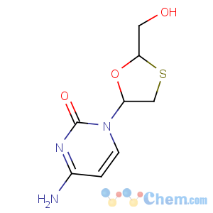 CAS No:134678-17-4 4-amino-1-[(2R,5S)-2-(hydroxymethyl)-1,3-oxathiolan-5-yl]pyrimidin-2-one