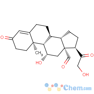 CAS No:13479-36-2 Pregn-4-en-18-al,11,21-dihydroxy-3,20-dioxo-, (11b,17a)- (9CI)