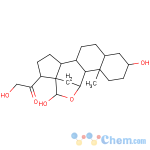 CAS No:13489-75-3 Pregnan-20-one,11,18-epoxy-3,18,21-trihydroxy-, (3a,5b,11b)-