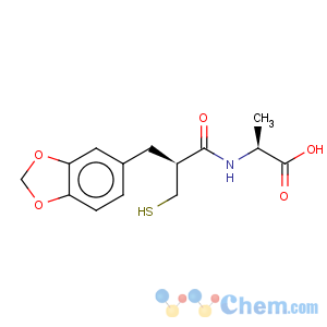 CAS No:135038-59-4 L-Alanine,N-[(2S)-3-(1,3-benzodioxol-5-yl)-2-(mercaptomethyl)-1-oxopropyl]-