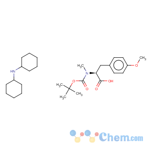 CAS No:135103-27-4 L-Tyrosine,N-[(1,1-dimethylethoxy)carbonyl]-N,O-dimethyl-, compd. withN-cyclohexylcyclohexanamine (1:1)