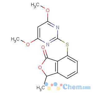 CAS No:135186-78-6 7-(4,6-dimethoxypyrimidin-2-yl)sulfanyl-3-methyl-3H-2-benzofuran-1-one