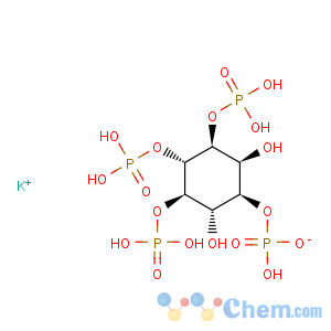 CAS No:135269-51-1 D-myo-Inositol,1,3,4,5-tetrakis(dihydrogen phosphate), potassium salt (9CI)