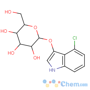 CAS No:135313-63-2 2-[(4-chloro-1H-indol-3-yl)oxy]-6-(hydroxymethyl)oxane-3,4,5-triol
