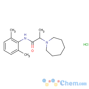 CAS No:135319-63-0 N-(2,6-Dimethylphenyl)-alpha-methyl-1H-hexahydroazepine-1-acetamide monohydrochloride