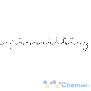 CAS No:135383-02-7 2,4,6,8,10,14-Octadecahexaenamide,13-hydroxy-N-[(1S)-2-hydroxy-1-methylethyl]-2,10,12,14,16-pentamethyl-18-phenyl-,(2E,4E,6Z,8E,10E,12R,13R,14E,16S)-