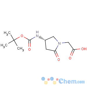 CAS No:135415-24-6 (s)-(4-n-boc-amino-2-oxo-pyrrolidin-1-yl)-acetic acid
