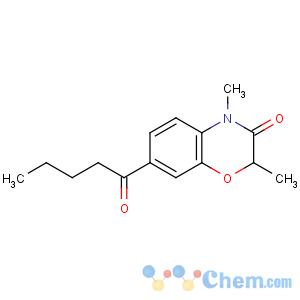 CAS No:135420-24-5 2H-1,4-Benzoxazin-3(4H)-one,2,4-dimethyl-7-(1-oxopentyl)-