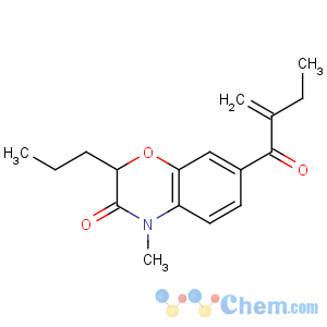 CAS No:135420-30-3 2H-1,4-Benzoxazin-3(4H)-one,4-methyl-7-(2-methylene-1-oxobutyl)-2-propyl-