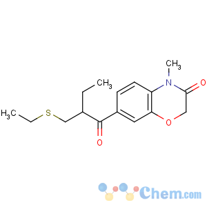 CAS No:135420-39-2 2H-1,4-Benzoxazin-3(4H)-one,7-[2-[(ethylthio)methyl]-1-oxobutyl]-4-methyl-