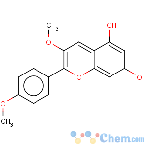 CAS No:13544-51-9 1-Benzopyrylium,5,7-dihydroxy-3-methoxy-2-(4-methoxyphenyl)-, chloride (9CI)