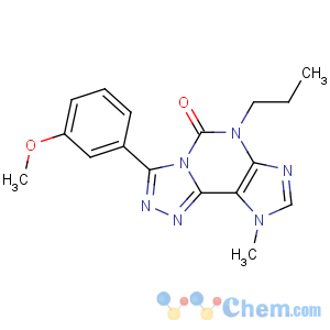 CAS No:135445-79-3 5H-1,2,4-Triazolo[3,4-i]purin-5-one,6,9-dihydro-3-(3-methoxyphenyl)-9-methyl-6-propyl-