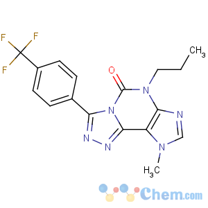 CAS No:135445-86-2 5H-1,2,4-Triazolo[3,4-i]purin-5-one,6,9-dihydro-9-methyl-6-propyl-3-[4-(trifluoromethyl)phenyl]-