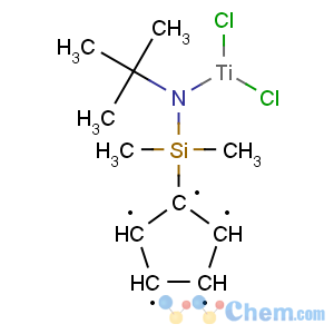 CAS No:135539-57-0 Titanium, dichloro[1-(h5-2,4-cyclopentadien-1-yl)-N-(1,1-dimethylethyl)-1,1-dimethylsilanaminato(2-)-kN]-