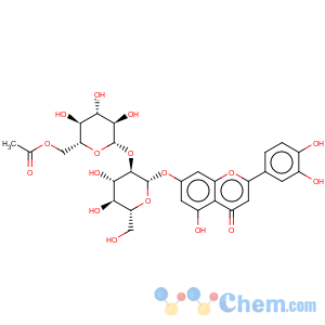 CAS No:135546-08-6 4H-1-Benzopyran-4-one,7-[[2-O-(6-O-acetyl-b-D-glucopyranosyl)-b-D-glucopyranosyl]oxy]-2-(3,4-dihydroxyphenyl)-5-hydroxy-