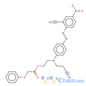 CAS No:13555-64-1 Acetic acid,2-phenoxy-,2-[(2-cyanoethyl)[4-[2-(2-cyano-4-nitrophenyl)diazenyl]phenyl]amino]ethyl ester