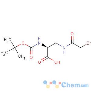 CAS No:135630-90-9 L-Alanine,3-[(bromoacetyl)amino]-N-[(1,1-dimethylethoxy)carbonyl]- (9CI)