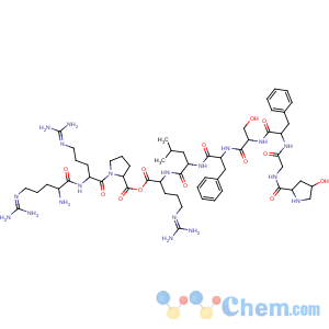 CAS No:135701-67-6 L-Arginine,D-arginyl-L-arginyl-L-prolyl-(4R)-4-hydroxy-L-prolylglycyl-L-phenylalanyl-L-seryl-D-phenylalanyl-L-leucyl-