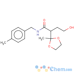 CAS No:135726-57-7 1,3-Dioxolane-2-acetamide,a-(2-hydroxyethyl)-2-methyl-N-[(4-methylphenyl)methyl]-