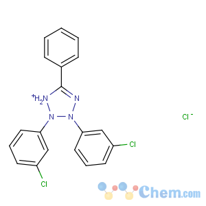 CAS No:135788-07-7 2,3-bis(3-chlorophenyl)-5-phenyl-1H-tetrazol-1-ium