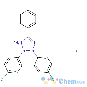 CAS No:135788-08-8 2,3-bis(4-chlorophenyl)-5-phenyl-1H-tetrazol-1-ium