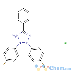 CAS No:135788-09-9 2,3-bis(4-fluorophenyl)-5-phenyl-1H-tetrazol-1-ium
