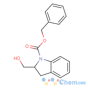 CAS No:135829-04-8 benzyl 2-(hydroxymethyl)-2,3-dihydroindole-1-carboxylate